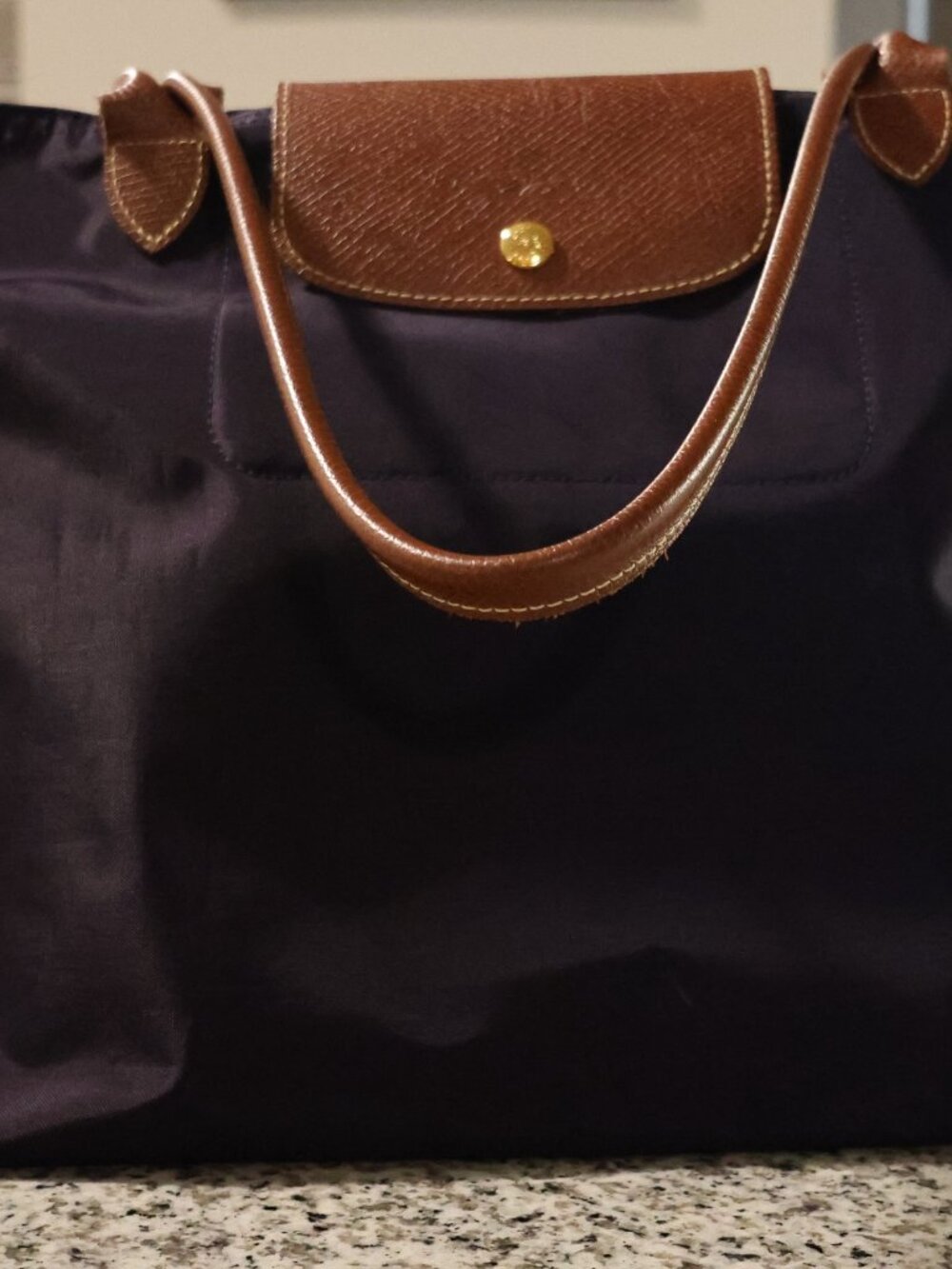 Longchamp Le Pliage Purple Large - Picture 12 of 14